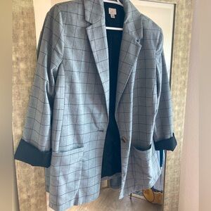 Grey Oversized blazer